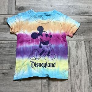 Walt Disney Disneyland Kids Mickey Mouse Tie-Dye T-Shirt Blue Multi Size 2T